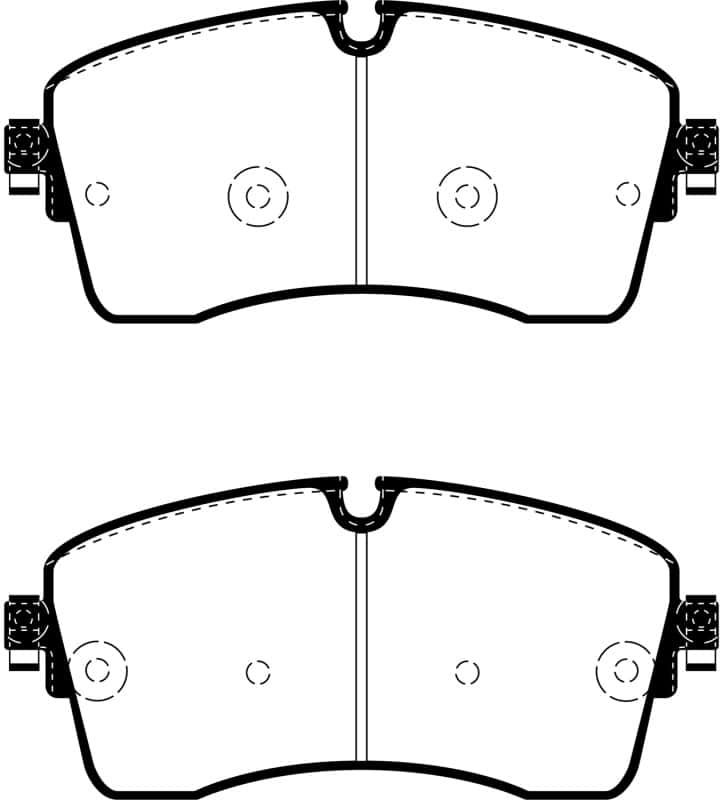 EBC — EBC 2018+ Jaguar E-Pace 2.0L Turbo (246) Greenstuff Front Brake Pads
Disc Brake Pad - view 1