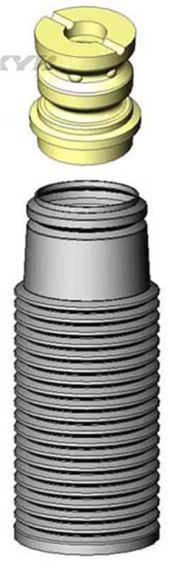 KYB — KYB Shocks & Struts Strut Boots Rear BMW 320 Series 1977-83 VOLKSWAGEN Jetta 1980-84 VOLKSWAGEN Rabb
Strut Boot - view 4