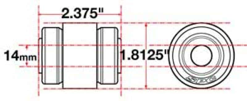 SPC Performance — SPC Performance Flex Joint xAxis Jeep JK Rear UCA 14mm X 2 X 1.8125
CROSSAXIS JOINT
XAXIS JOINT - view 3