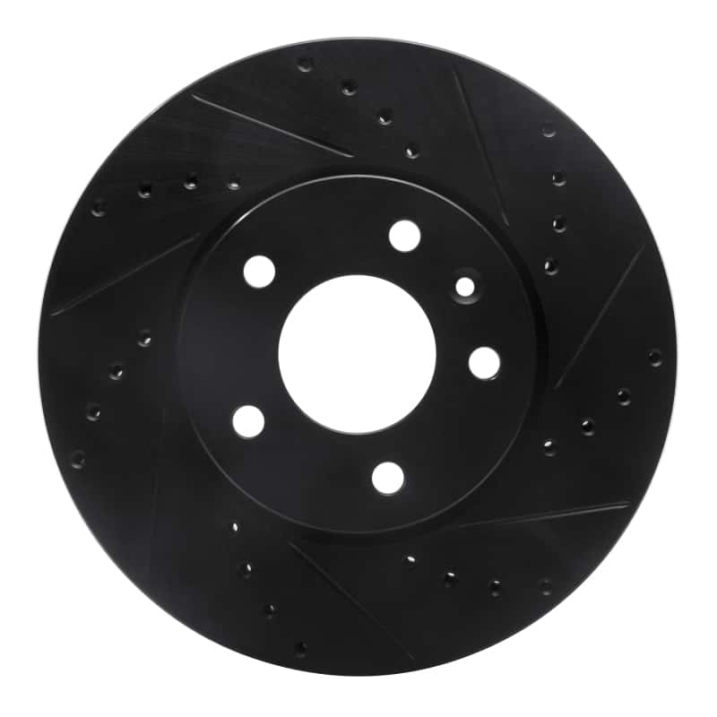 R1 Concepts — R1 13-25 Cadillac CT4 Front Right Drilled & Slotted Black Brake Rotor
R1 Brake Rotor Drill - view 1