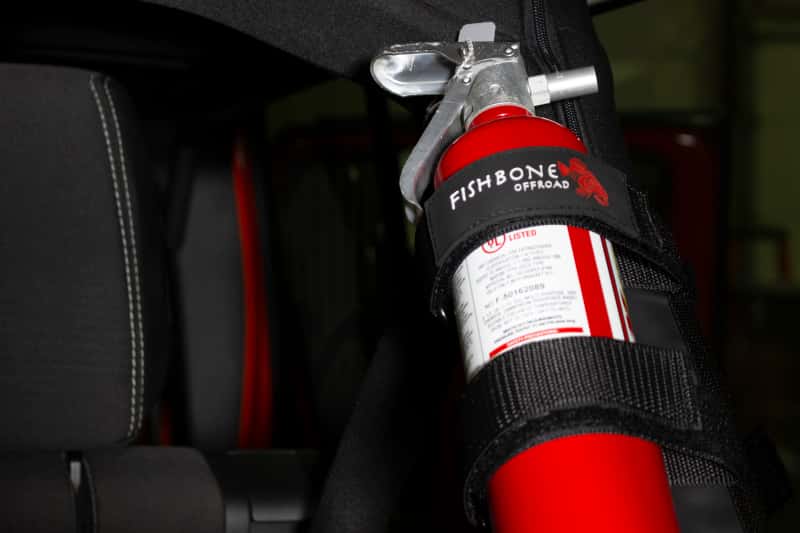Fishbone Offroad — Fishbone Offroad Padded Roll Bar Black Fire Extinguisher Holder - view 11