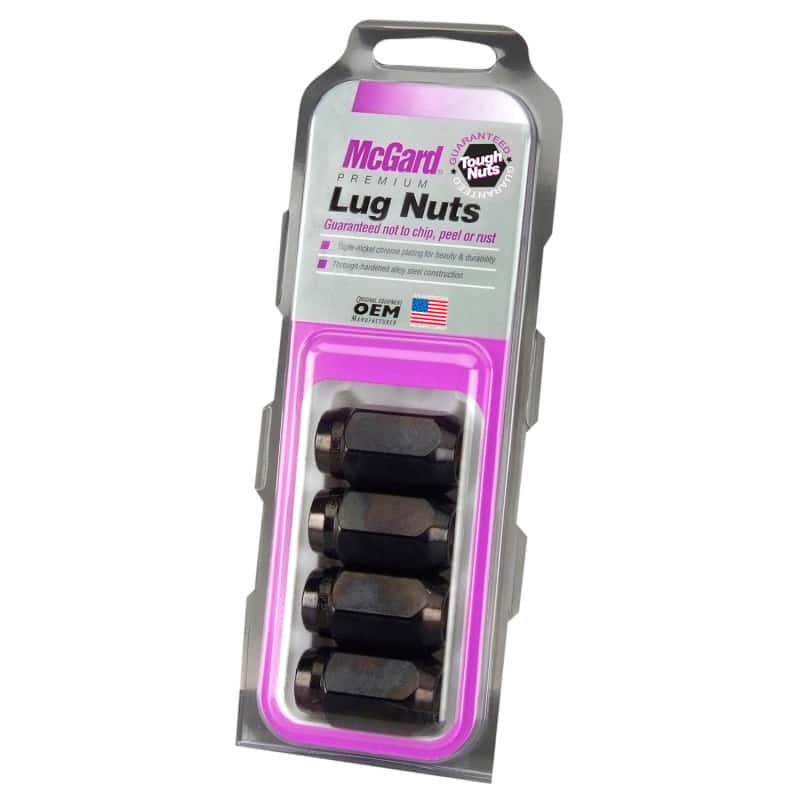 McGard — McGard Hex Lug Nut (Cone Seat) M12X1.5 / 13/16 Hex / 1.5in. Length (4-pack) - Black - view 5