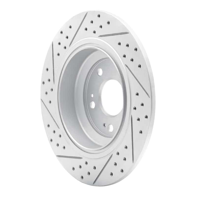 R1 Concepts — R1 09-14 Acura Tl Rear Right Drilled & Slotted Geo-Carbon Rotor - view 4