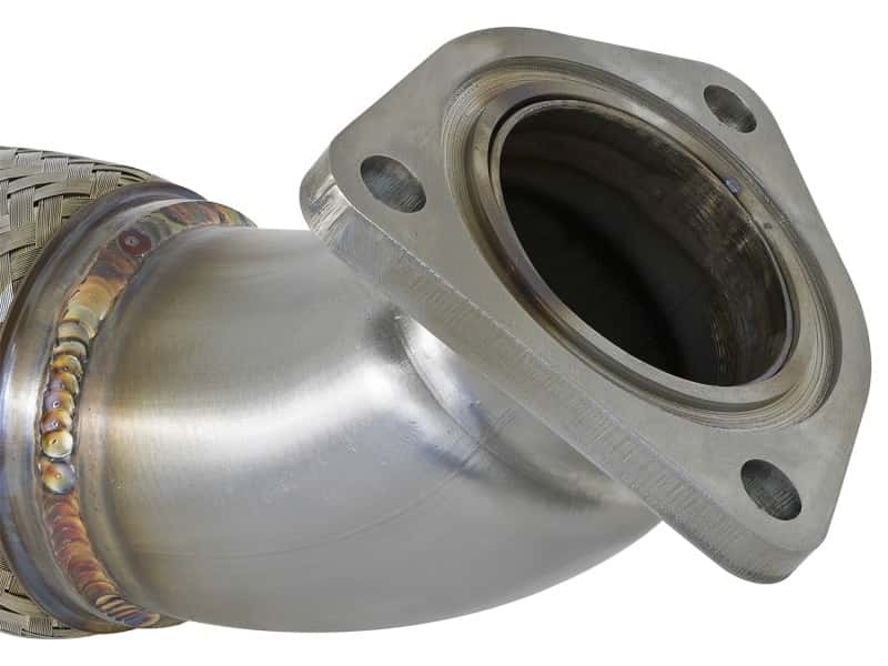 aFe — aFe Twisted Steel 3in Rear Down-Pipe/Mid Pipe 2017+ Honda Civic Type R I4 2.0L (t)
Takeda Mid-Pipe - view 4