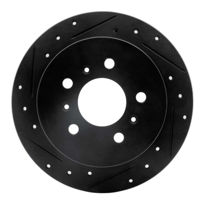 R1 Concepts — R1 06-10 Buick Allure Rear Left Drilled & Slotted Black Brake Rotor
R1 Brake Rotor Drill - view 1