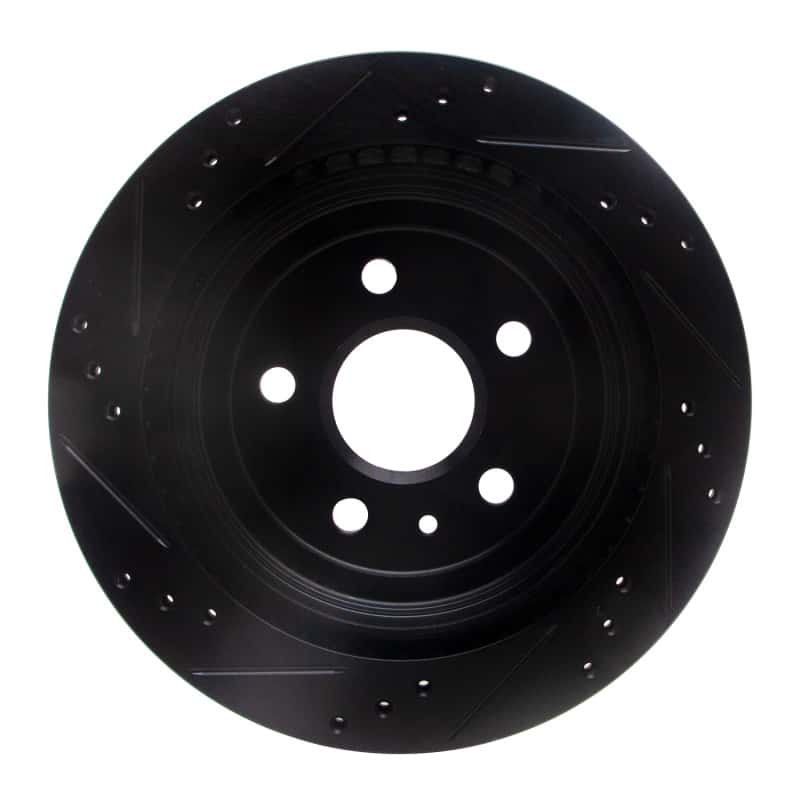 R1 Concepts — R1 08-19 Cadillac CTS Rear Right Drilled & Slotted Black Brake Rotor
R1 Brake Rotor Drill - view 5