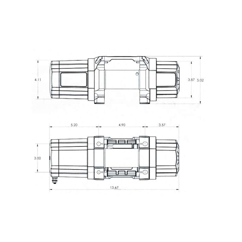 Superwinch — Superwinch 3500 LBS 12V DC 7/32in x 40ft Steel Rope Roller Fairlead SP 35 Winch - view 6