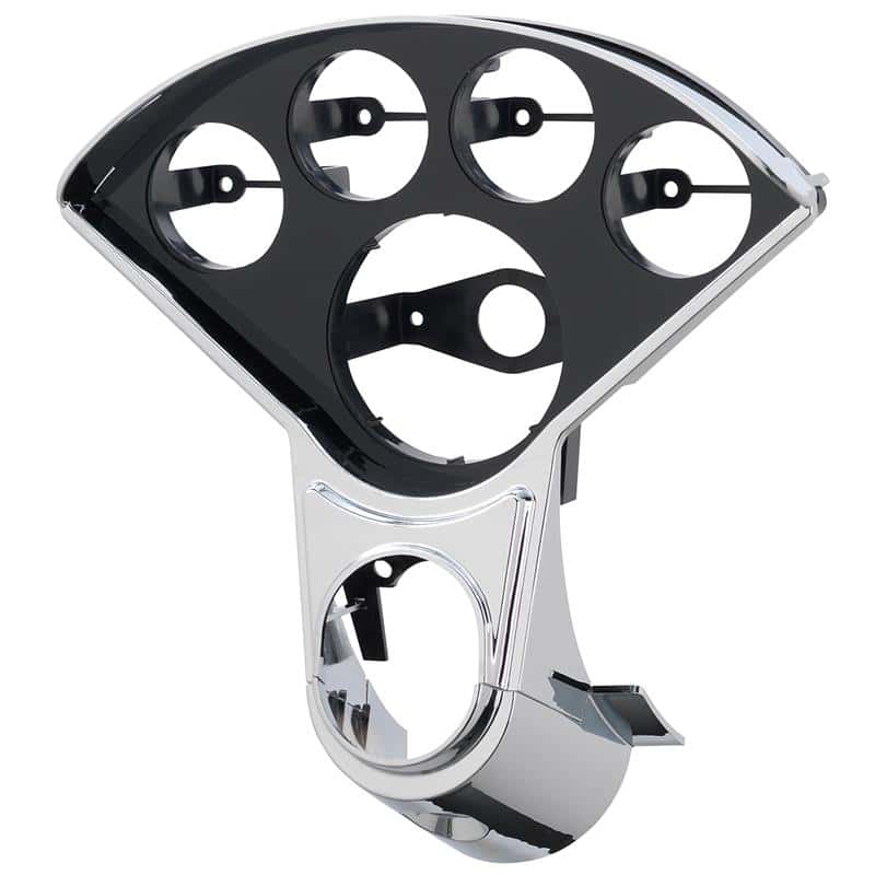 AutoMeter — Autometer 55-56 Chevy Cars 5-Gauge Dash Panel (Fits One 3-3/8in Tach & Four 2-1/16in Gauges)
DASH PANEL, 55-56 C - view 2