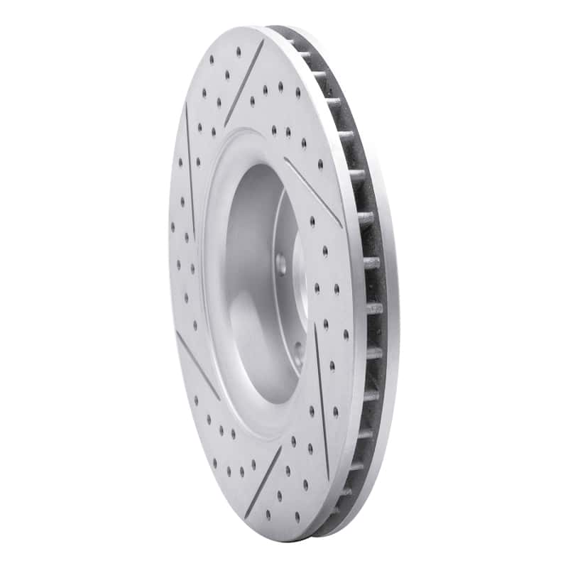 R1 Concepts — R1 02-09 Buick Rainier Front Right Drilled & Slotted Geo-Carbon Rotor - view 4