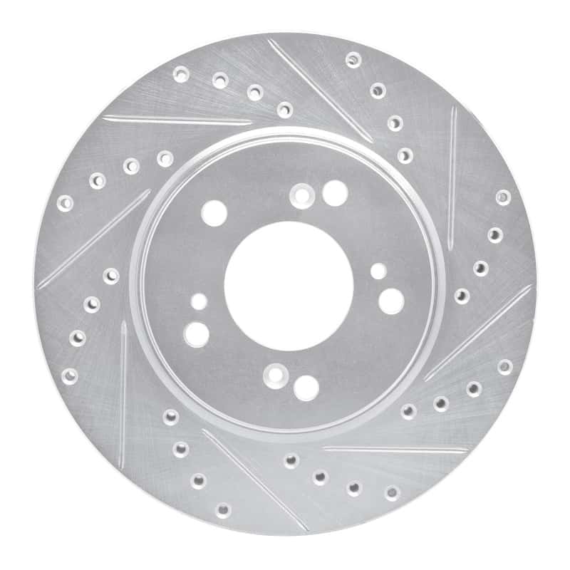 R1 Concepts — R1 91-96 Acura NSX Front Right Drilled & Slotted Silver Brake Rotor
R1 Brake Rotor Drill - view 1