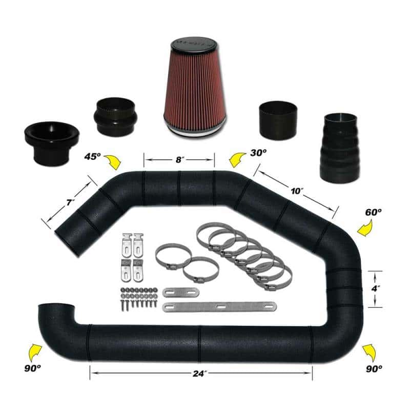Airaid — Airaid U-Build-It - Universal 4in Master Kit II w/700-469 9in Filter
Universal Air Intake
Air Intake System - view 1