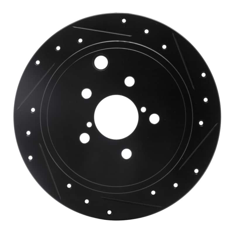 R1 Concepts — R1 08-15 Subaru Outback Rear Right Drilled & Slotted Black Brake Rotor
R1 Brake Rotor Drill - view 1