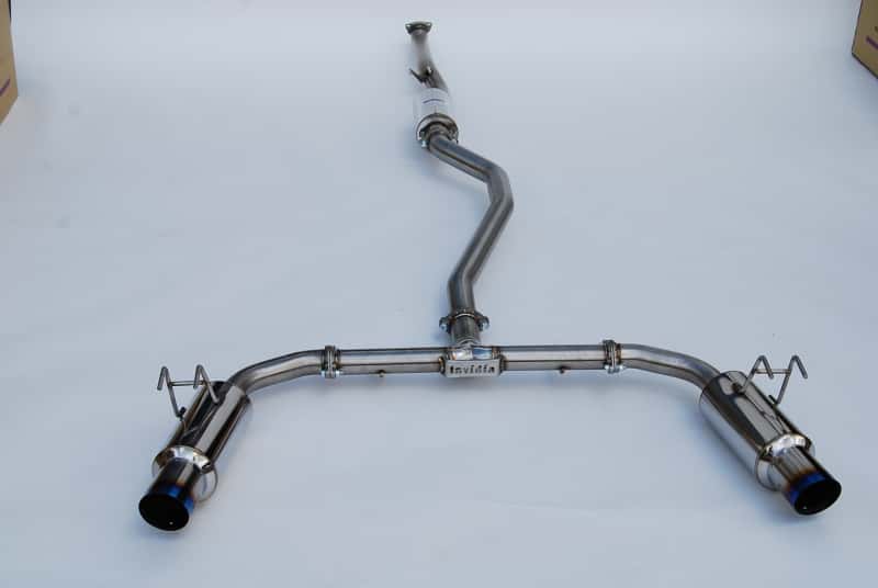 Invidia — Invidia 2022+ Honda Civic Si (1.5T) 70mm N1 Cat Back Exhaust - Burnt TI Tips - view 3