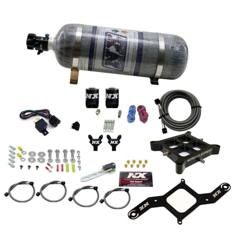 Nitrous Express — Nitrous Express 4150 Billet Crossbar Pro-Power Nitrous Kit (100-500HP) w/Composite Bottle
Injection System Kit
N2OSys - view 2