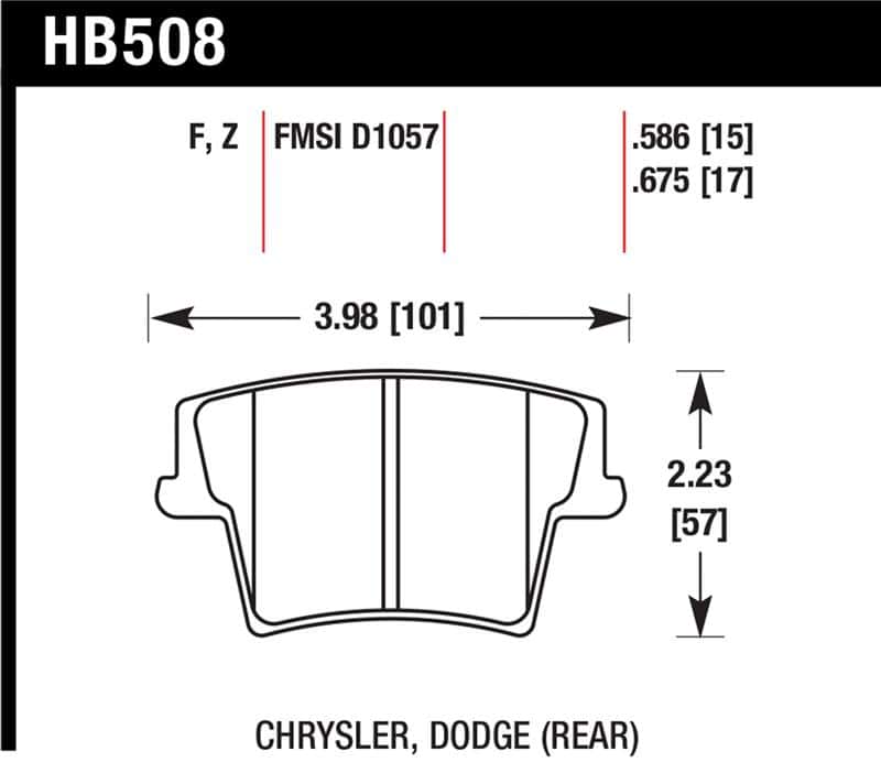 Hawk Performance — Hawk HPS Street Brake Pads
Disc Brake Pad - view 1