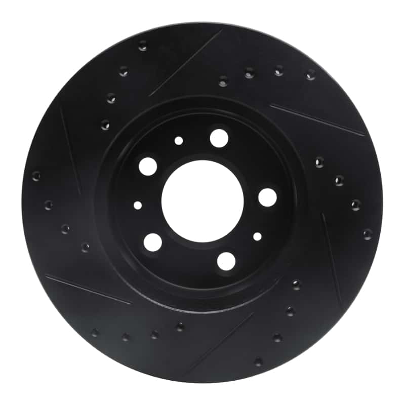 R1 Concepts — R1 95-97 Ford Crown Victoria Front Right Drilled & Slotted Black Brake Rotor
R1 Brake Rotor Drill - view 5