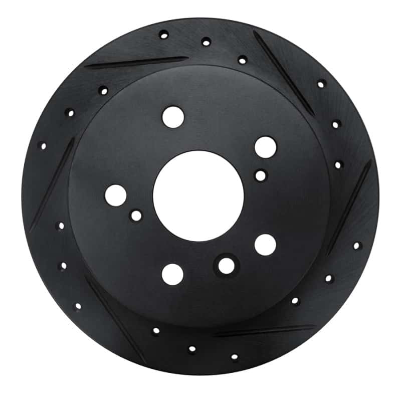 R1 Concepts — R1 02-08 Lexus ES300 Rear Right Drilled & Slotted Black Brake Rotor
R1 Brake Rotor Drill - view 1