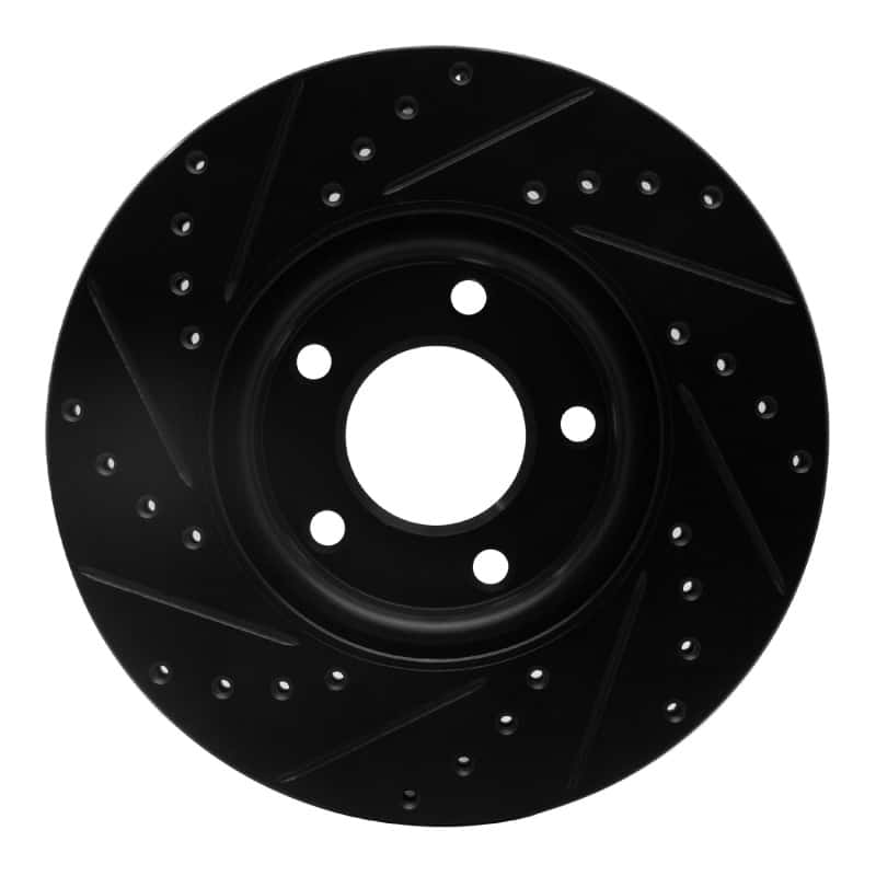 R1 Concepts — R1 04-15 Mazda 5 Front Right Drilled & Slotted Black Brake Rotor
R1 Brake Rotor Drill - view 5
