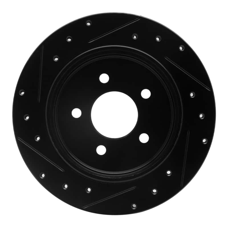 R1 Concepts — R1 03-11 Ford Crown Victoria Rear Right Drilled & Slotted Black Brake Rotor
R1 Brake Rotor Drill - view 5