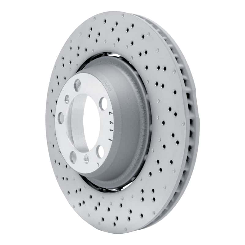 DFC — DFC 13-19 Porsche 911 Left Rear Drilled Hi-Carbon Alloy Geomet Coated Rotor
DFC Brake Rotor - view 2