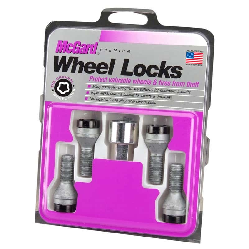 McGard — McGard Wheel Lock Bolt Set - 4pk. (Cone Seat) M12X1.5 / 17mm Hex / 25.5mm Shank Length - Black - view 3
