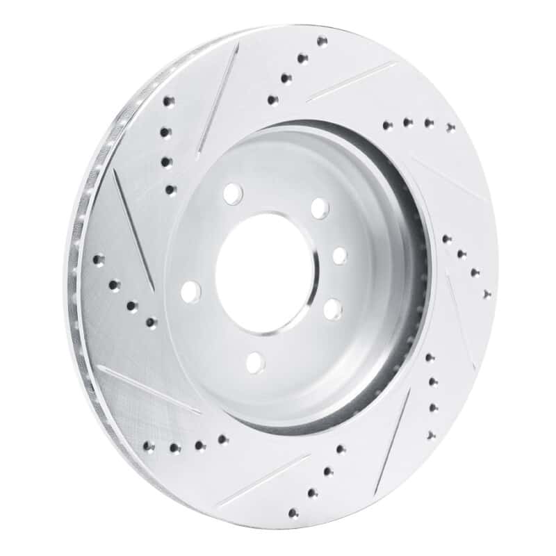 R1 Concepts — R1 20-25 Land Rover Defender 90 Rear Right Drilled & Slotted Silver Brake Rotor
Disc Brake Rotor - view 4