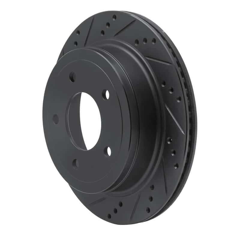 R1 Concepts — R1 04-06 Ford Econoline Rear Left Drilled & Slotted Black Brake Rotor
R1 Brake Rotor Drill - view 2