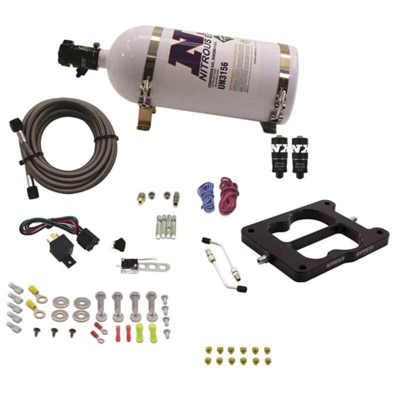 Nitrous Express — Nitrous Express Q-Jet/Holley Spread Bore Hitman Plus Nitrous Kit (50-200HP) w/10lb Bottle
Injection System Kit
N2OSys - view 2