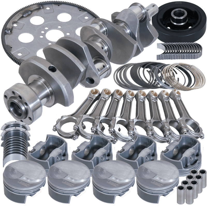 Eagle — Eagle Chevy 454 1Pc 4.250in Crank 6.385in I-Beam Rods 4.320in Pistons 168 Tooth FP Balanced Assembly
Bal Str & Strip Assy - view 1