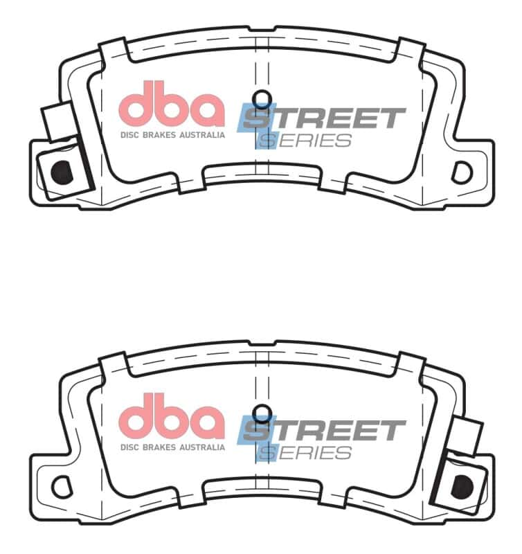 DBA — DBA 90-91 Lexus ES250 Street Series Rear Brake Pads
Brake Pad - view 1