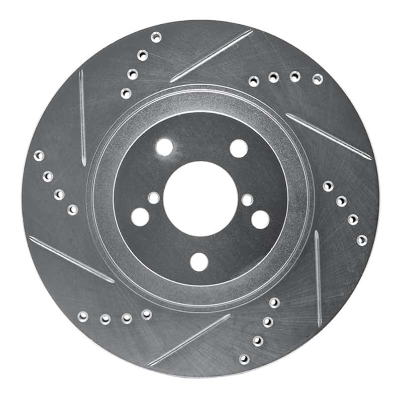 R1 Concepts — R1 04-25 Scion FR-S Front Left Drilled & Slotted Silver Brake Rotor
R1 Brake Rotor Drill - view 1