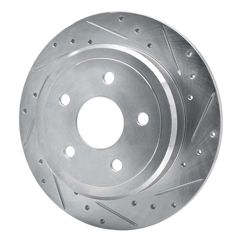 R1 Concepts — R1 05-10 Jeep Commander Rear Right Drilled & Slotted Silver Brake Rotor
R1 Brake Rotor Drill - view 2