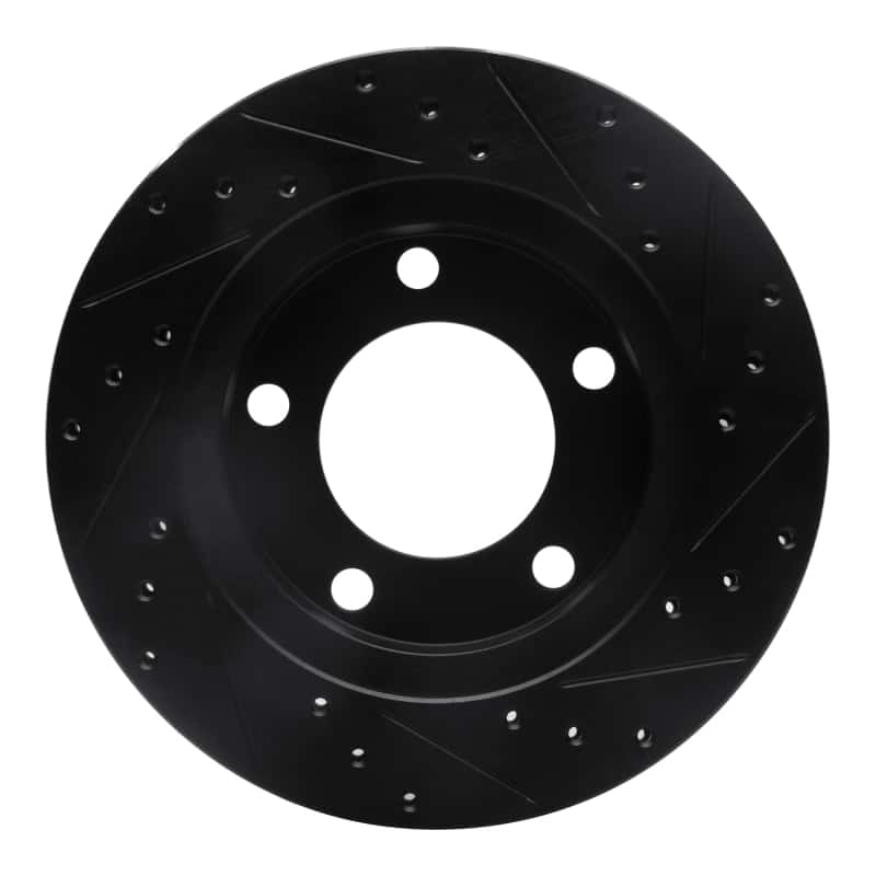 R1 Concepts — R1 76-86 Jeep Scrambler Front Left Drilled & Slotted Black Brake Rotor
R1 Brake Rotor Drill - view 5