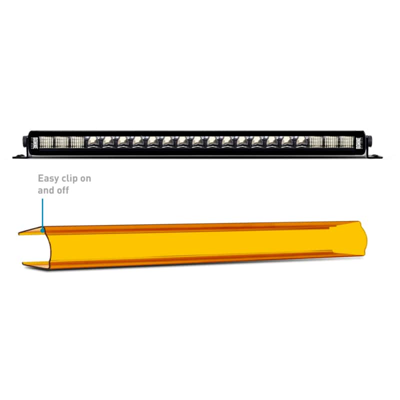 Borne Off-Road — Borne Off-Road Light Bar Cover Single Row 20in Amber - view 4