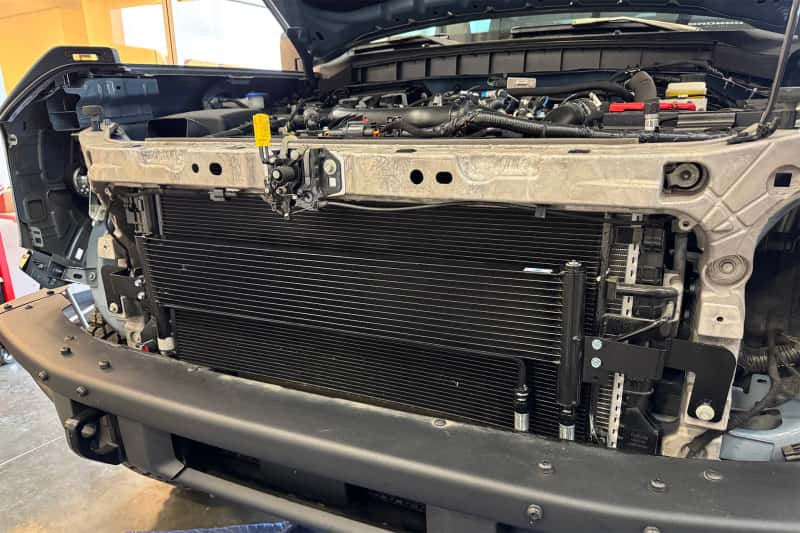 CSF — CSF 2021+ Ford Bronco 2.7L EcoBoost External Transmission Oil Cooler Kit
CSF Trans Cooler Kit - view 4