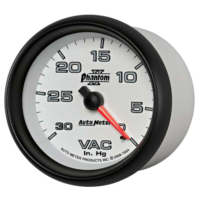 AutoMeter — AutoMeter Gauge Vacuum 2-5/8in. 30Inhg Mechanical Phantom II
2-5/8" VACUUM, 30 IN - view 7