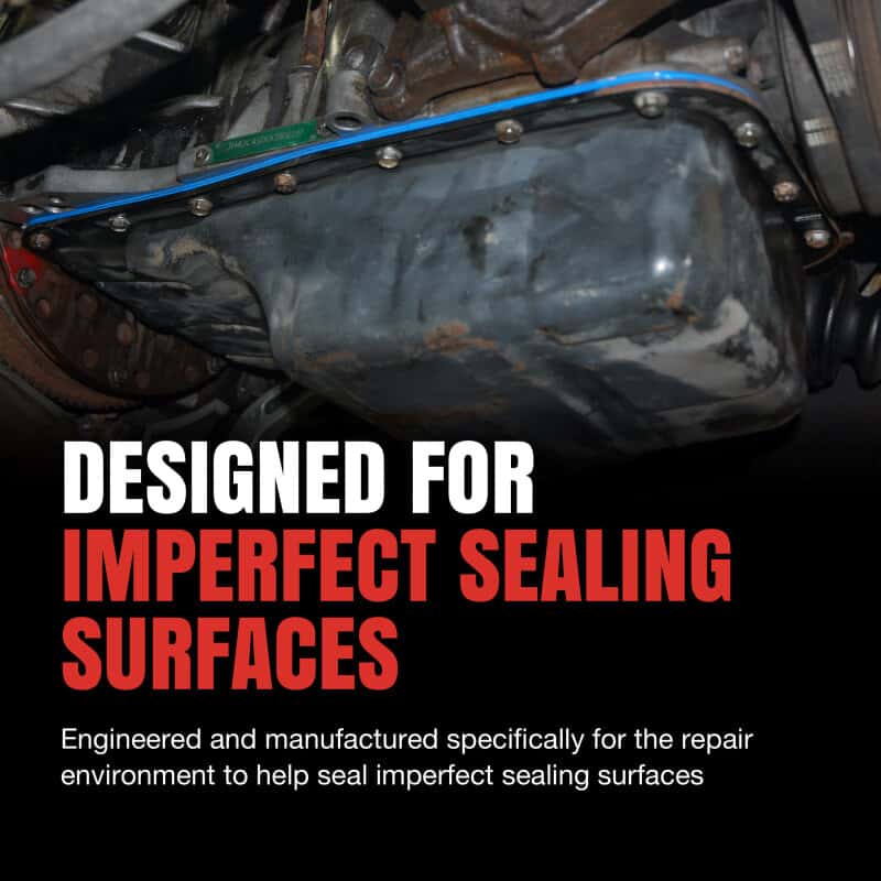 Fel-Pro — Fel-Pro Jeep Wrangler OS 13881 C-1 Engine Oil Pan Gasket Set Blue Stripe cork-rubber - view 2