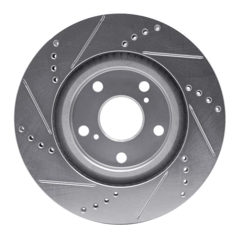 DFC — DFC 06-20 Lexus ES350 Front Right Drilled & Slotted Silver Brake Rotor - view 5