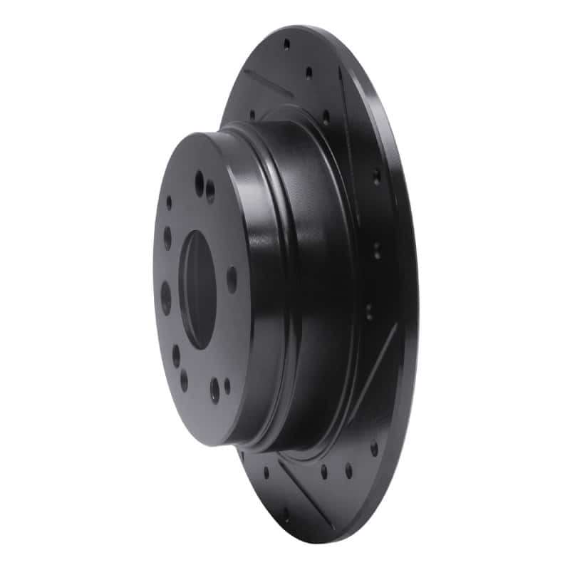 R1 Concepts — R1 01-03 Acura CL Rear Right Drilled & Slotted Black Brake Rotor
R1 Brake Rotor Drill - view 2