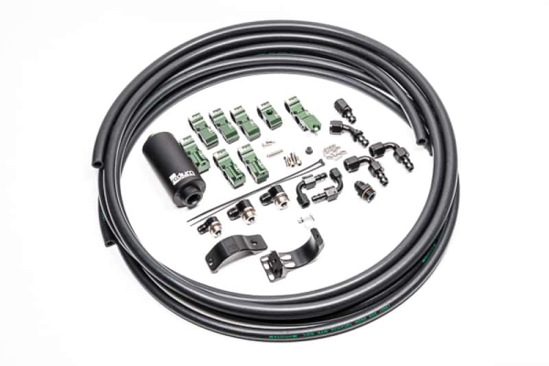 Radium Engineering — Radium Engineering Late Nissan Fuel Hanger Plumbing Kit Stainless Filter - view 1