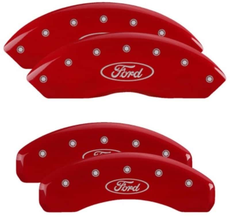MGP — MGP 4 Caliper Covers Engraved Front & Rear Oval Logo/Ford Red Finish Silver Char 2019 Ford Ranger
Caliper Covers - view 2