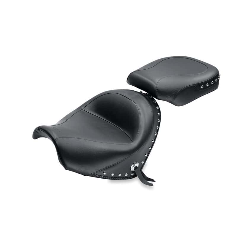 Mustang Motorcycle — Mustang 09-21 Suzuki Boulevard C50 & C50T Standard Touring 2PC Seat - Black - view 1