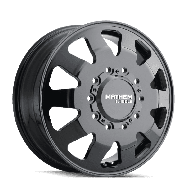 Mayhem — Mayhem 8181 Challenger Dually 22x8.25 / 10x225 BP / 169mm Offset / 170.1mm Hub Full Black Wheel
MAYHEM 8181 - view 1
