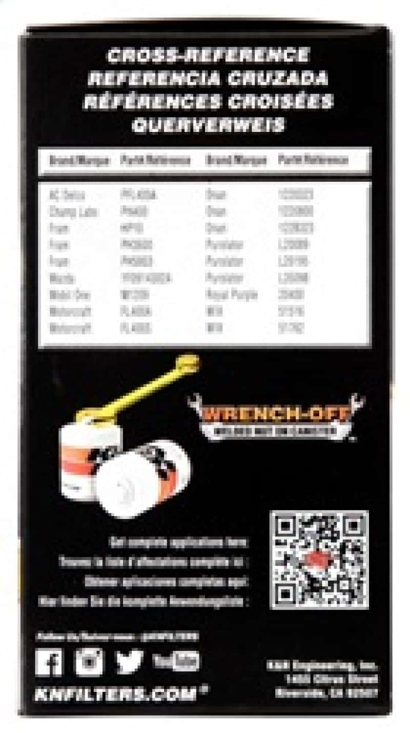 K&N Engineering — K&N 03-05 Neon SRT-4 / Lotus Elise Performance Gold Oil Filter - view 13