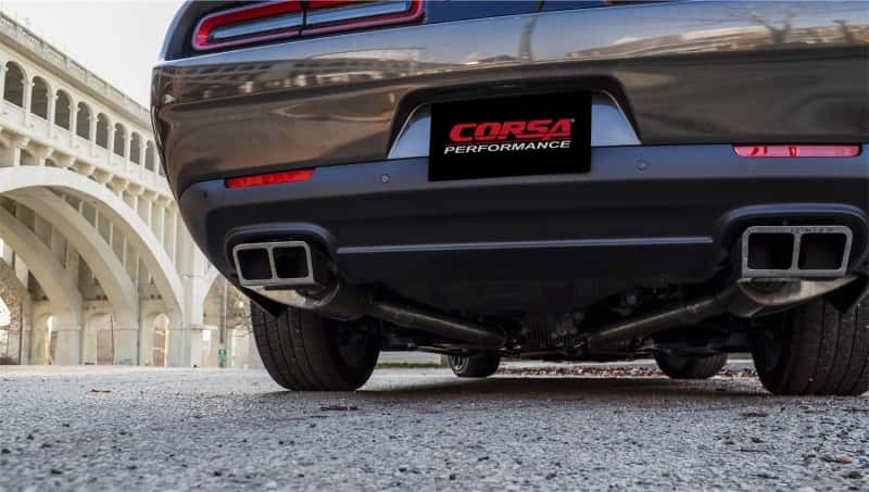 CORSA Performance — Corsa 2015-2023 Dodge Challenger SRT / Scat Pack / R/T 6.4L Polished Xtreme Cat-Back Exhaust
Exhaust - view 9