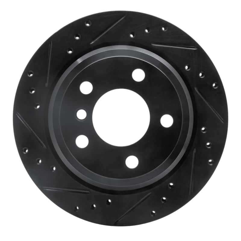 R1 Concepts — R1 06-20 BMW 328I Rear Left Drilled & Slotted Black Brake Rotor
R1 Brake Rotor Drill - view 1
