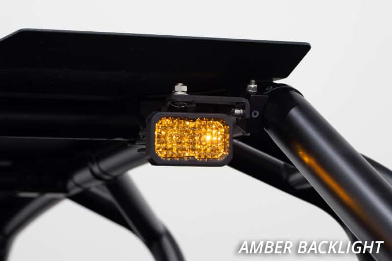 Diode Dynamics — Diode Dynamics Stage Series 1 1/4 In Roll Bar Chase Light Kit SSC2 Sport - Yellow (Pair) - view 5
