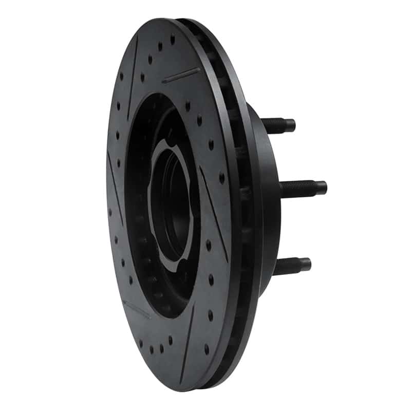 R1 Concepts — R1 90-94 Ford Ranger (USA/Canada) Front Right Drilled & Slotted Black Brake Rotor
R1 Brake Rotor Drill - view 4