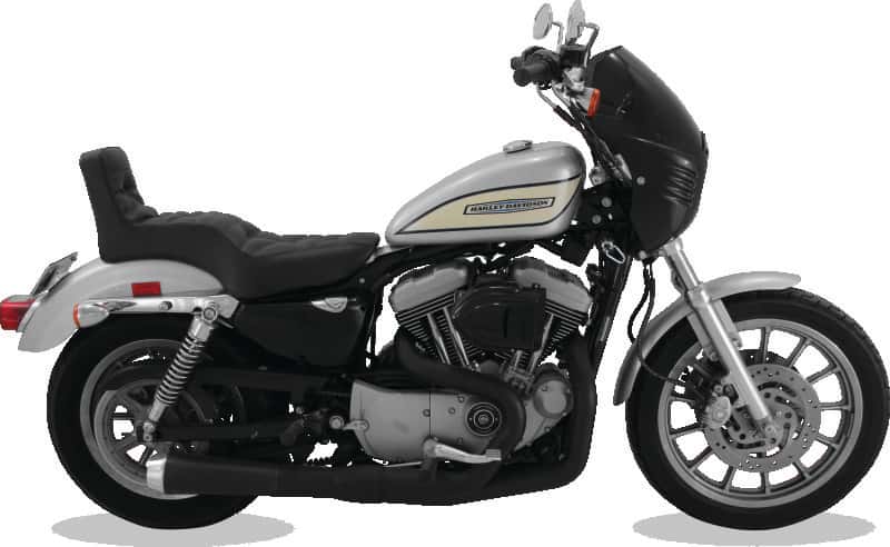 Mustang Motorcycle — Mustang 04-21 Harley Sportster Throwback 1PC Seat - Black - view 3