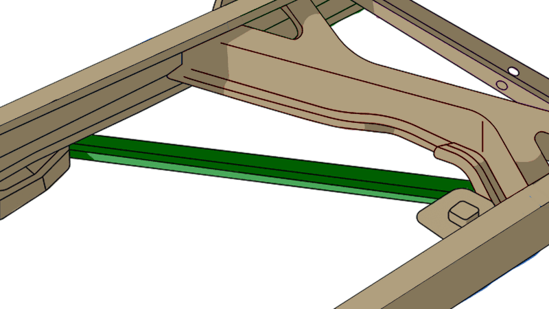 RustBuster — Rustbuster 1988-1998 Chevy C/K 1500/2500 Spare Tire Crossmember Support Piece - view 8